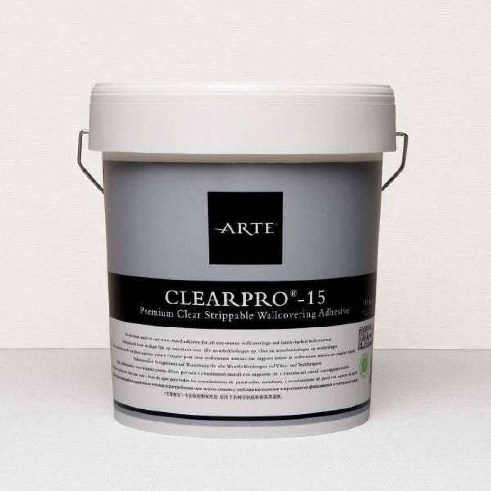 Wallcovering Adhesive Clearpro by ARTE | Heavy Duty Wallpaper Glue